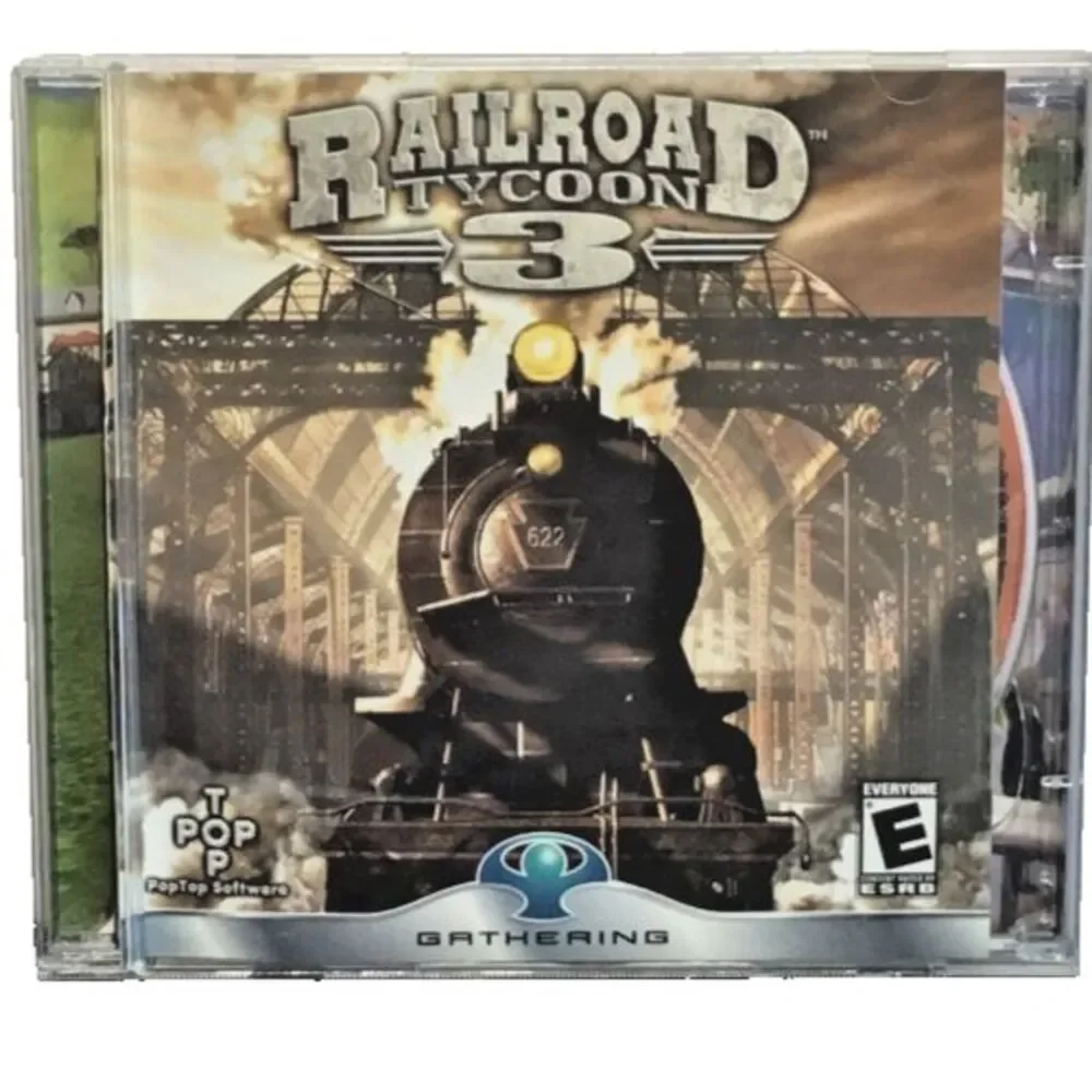 Railroad Tycoon II Platinum PC Game Windows CD-ROM Complete CIB 2002